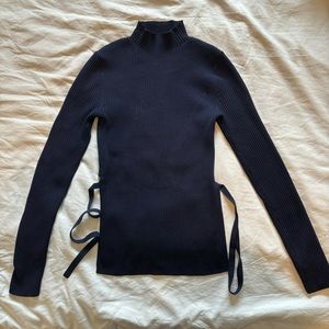 SOLD Babaton Sculpt Knit Tie Back Top